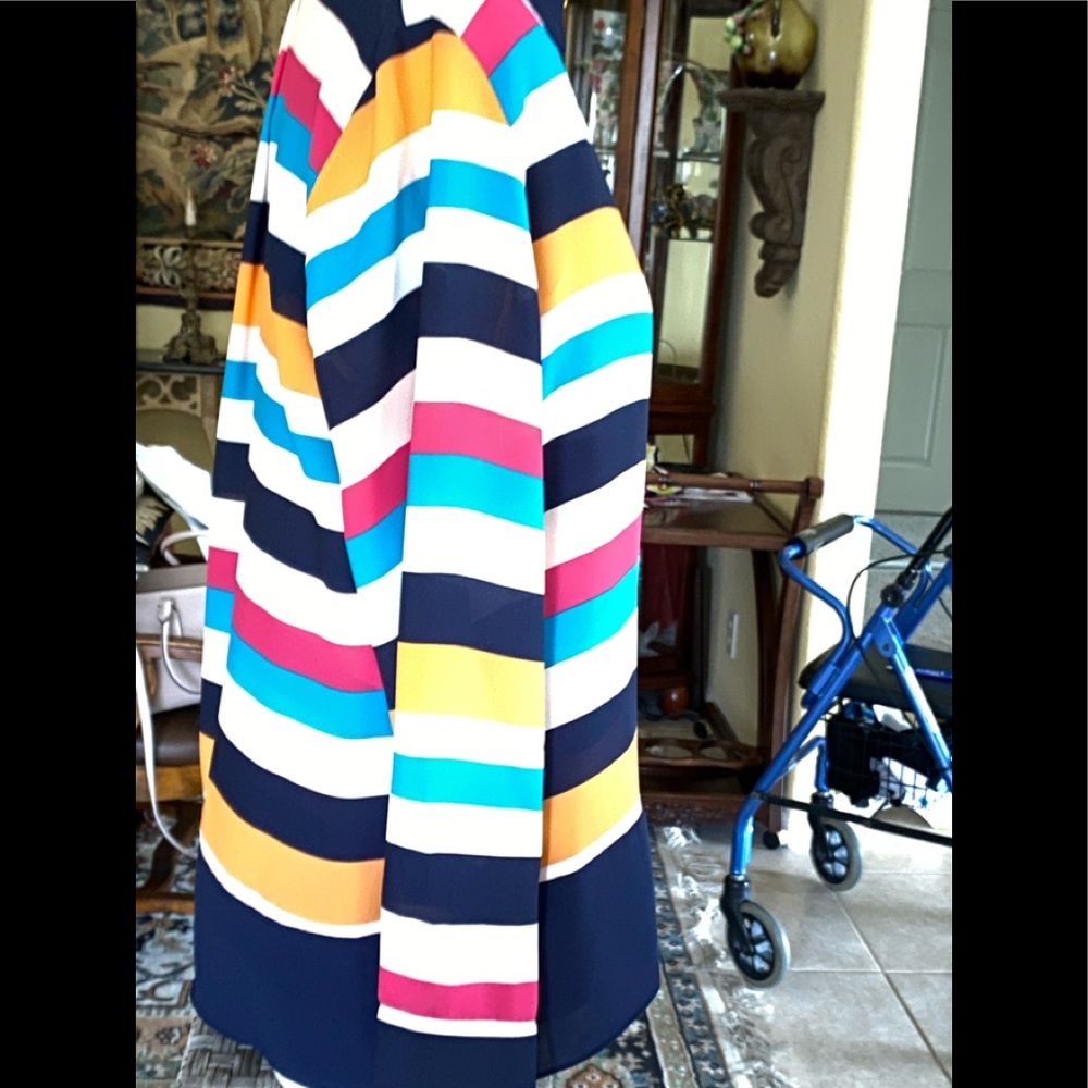 Chico’s Twinsets Jacket Shell Lightweight Stripes - image 6